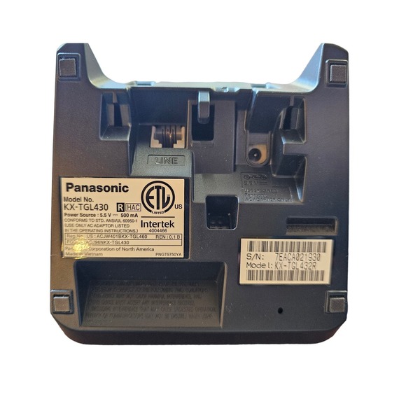 Panasonic KX-TGL430 / KX-TGL432R Stand Answering Machine w/ 1 phone Red - Picture 4 of 4